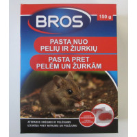 BROS pasta pret pelem un  žurkām, 150gr
