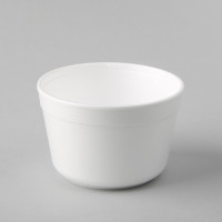Plastmasas termo trauki 460ml, balti, EPS, iepakojumā 25gab.