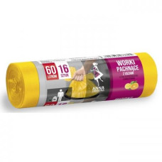 Atkritumu maisi 35L, 50x60cm, ar rokturiem, aromatizēti, 10mikr,  HDPE, VALREK,  50gab/rul
