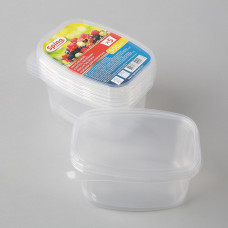 Salātu kārba 500ml GR PP caursp. (5+5)