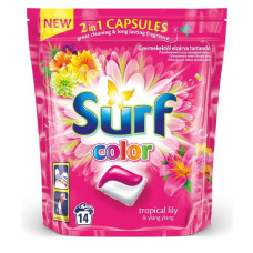 SURF kapsulas veļas mazgāšanai, TROPICAL DUO DOY 14W