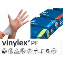 Vinila cimdi VINYLEX bez pūdera, S izmērs, 100gab