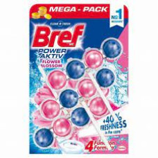 BREF color water fresh flower tualetes bloks, 3x50gr