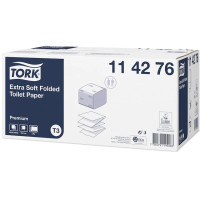 Tualetes papīrs TORK Premium loksnēs T3, 2-kārt, 252lok, 19x11cm ( 30 gab./iep)