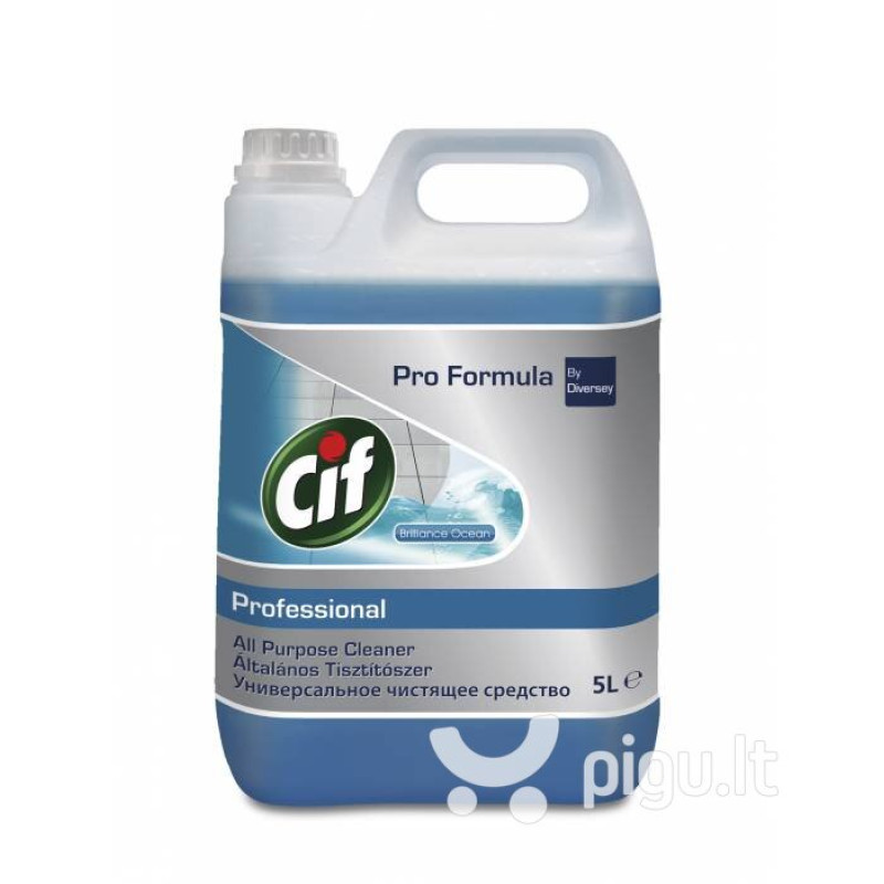 CIF Professional Brilliance Ocean Universāls dažādu virsmu tīrīšanas līdzekļis 5L koncentr