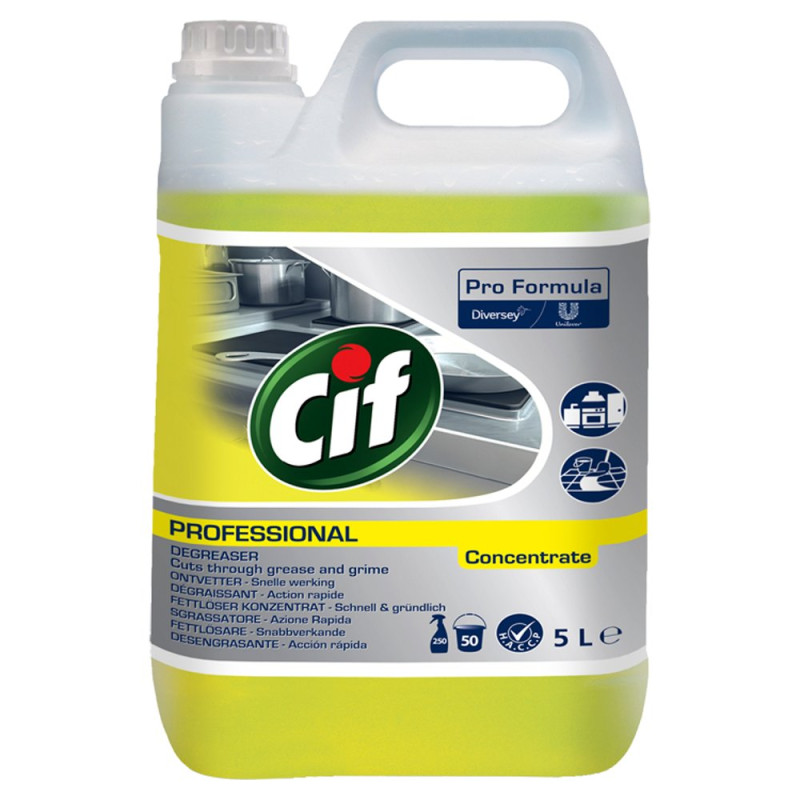 CIF Power Cleaner Degreaser , attaukošanas līdzeklis 5L (koncentrāts)
