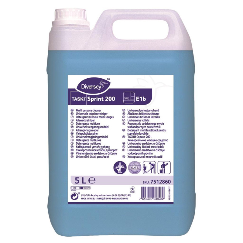 TASKI Sprint 200 Multi Purpose Cleaner - Daudzfunkcionāls tīrīšanas līdzeklis 5L koncentrā
