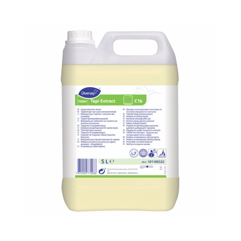 TASKI TAPI EXTRACT Paklāju un mīksto mēbeļu tīrīšanas līdzeklis 5L (2gab/iep)