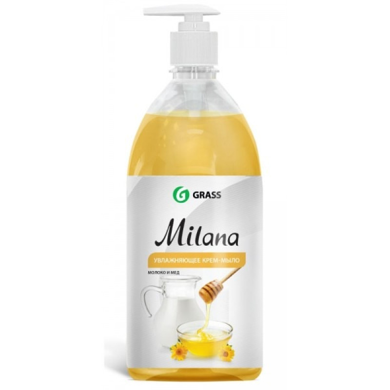 Šķidrās ziepes MILANA medus un piens 1L