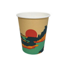 Papīra glāzes 240ml (8oz), "Gauja", (50gab), (netto svars 0,37 kg)