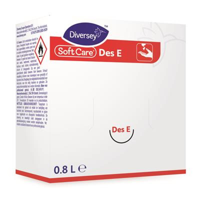 Soft Care Des E H5 Roku gēla dezinfekcijas līdzeklis uz spirta bāzes 0.8L (6gab./kastē)