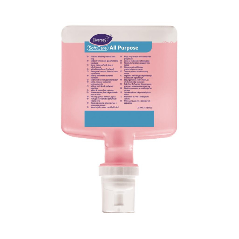 Šķidrās ziepes Soft Care All Purpose IntelliCare sistēmai 1,3L (4gab/iep)