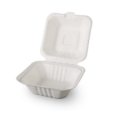 BIOBOX cukurniedru burgerkārba 15.2 x 15.3 x 7.7 cm, 125 gab