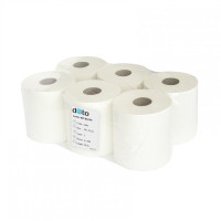 Roku dvielis VAIDOMA Doto, 2-slāņu, 600 loksnes (25x20cm), 150m, ø 19cm, s-60 mm, 6gab/iep