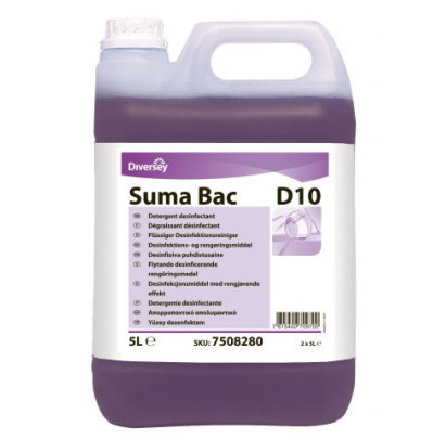 Suma Bac D10 Dezinfekcijas līdzeklis virsmām ar mazgāšanas efektu 5L koncentrāts (2gab/iep