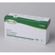 Nitrila cimdi KLEEN bez pūdera, zili, (200gab) L