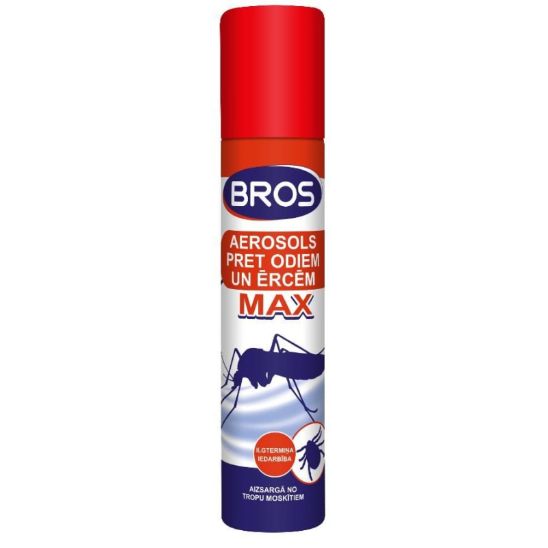 Bros aerosols pret odiem un ērciem MAX 90ml