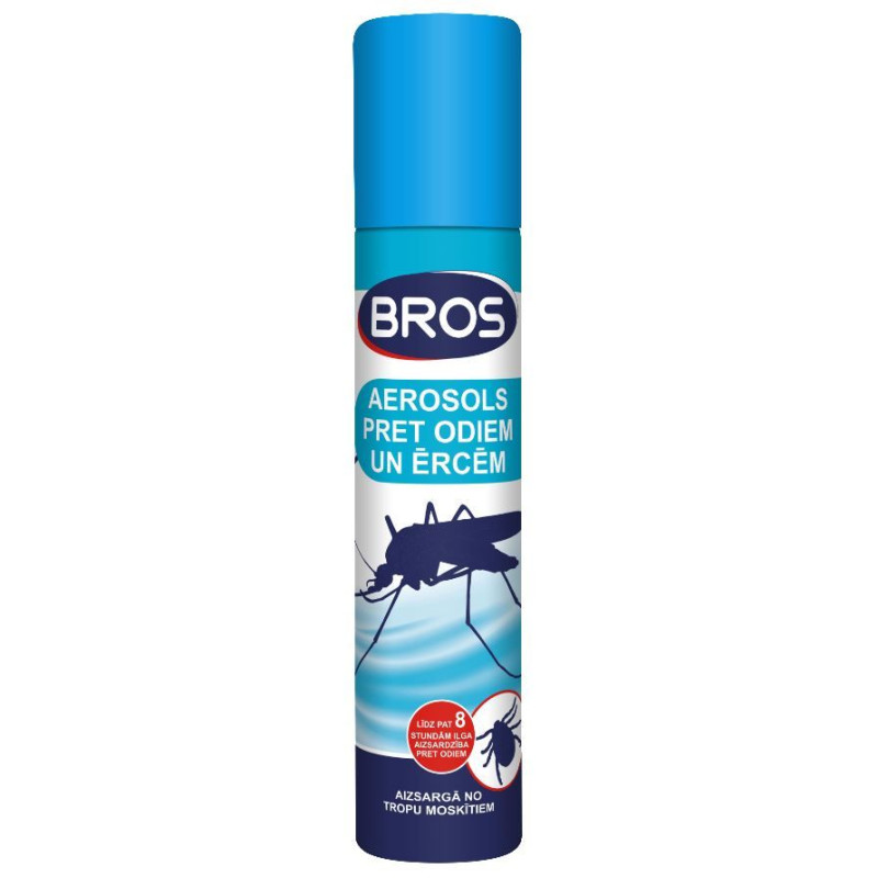 Bros aerosols pret odiem un ērciem 90ml