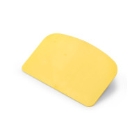 Skrāpis ARICASA, 150 mm, PP, dzeltens, (10gab/kastē)