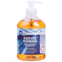 Šķidrās ziepes AlfaKem netīram,eļļainām rokām 500ml, 10gab/kastē, 480gab/pal