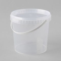 Plastmasas spainītis ar vāku, PP, caurspīdīgs, 2L, 145gab/iepak.