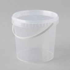 Plastmasas spainītis ar vāku, PP, caurspīdīgs, 2L, 145gab/iepak.