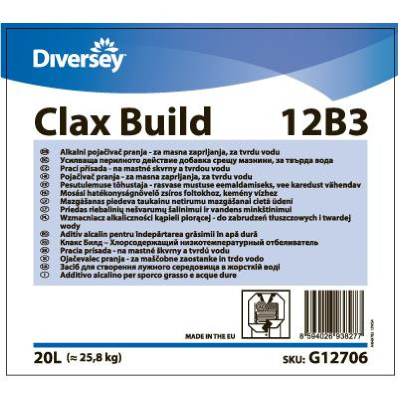 CLAX Build 12B1 sārmains mazgāšanas līdzeklis, 20L