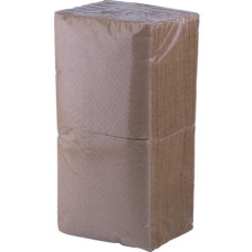 Galda salvetes ECO BROWN, 1-slāņa, 23,5x24cm, 300 loksnes, brūnas, (12iep/kastē)