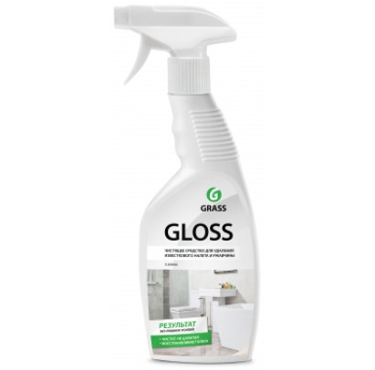 Skābes tīrīšanas līdzeklis tualetēm un vannas istabām GLOSS, 600ml (12gb/kastē)