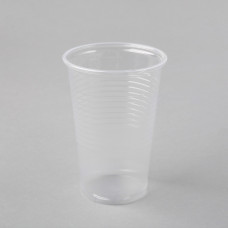 Plastmasas glāzes 200ml, caurspīdīgas, PP, iepakojumā 100gab.