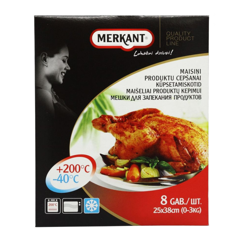 Maisiņi produktu cepšanai 25x38cm, 8gab./iep., (24 iep/kastē)