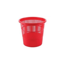Plastmasas papīrgrozs sietiņveidīgs 10l, sarkans