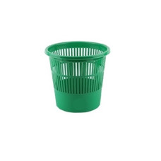 Plastmasas papīrgrozs sietiņveidīgs 10l, zaļš