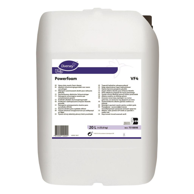 Bāzisks putu tīrīšanas līdzeklis POWERFOAM VF4, 20L