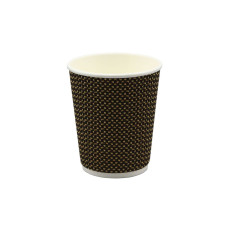 Papīra glāzes, 3-slāņu, 230ml, ø80mm, 25gab., (20iep/kastē)