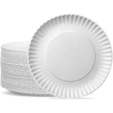 Papīra šķīvji, ø23cm, 100gb., 0,958 kg, (10iep/kastē)
