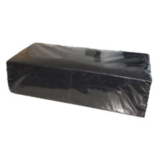 Galda salvetes ECO BLACK, 1-slāņa, 24x24cm, 300 loksnes, melnas, (12iep/kastē)