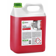 Skābes tīrīšanas līdzeklis tualetēm un vannas istabām GLOSS CONCENTRATE, 5.5 kg (4gb/kastē