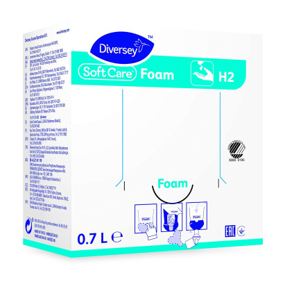 DIVERSEY Soft Care Foam H2 putu ziepes rokām, 700 ml