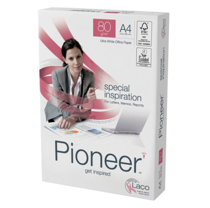 Papīrs A4, 80g/m2, 500 loksnes, Pioneer