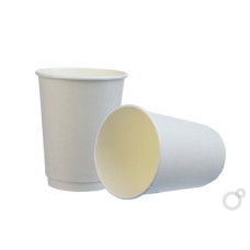 Papīra glāzes 2-sl. 360ml (12oz), "White"  (25gab), (netto svars 0,41 kg)