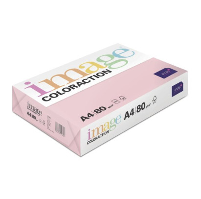 Krāsains papīrs A4, 80g/m2, 500 loksnes, Tropic/gaiši rozā krāsā, Image Coloraction