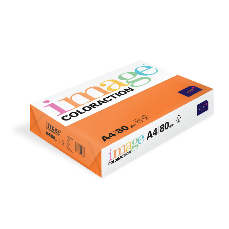 Papīrs A4, Image Coloraction, 80 g/m² Amsterdam/DeepOr., 500 l., FSC Mix