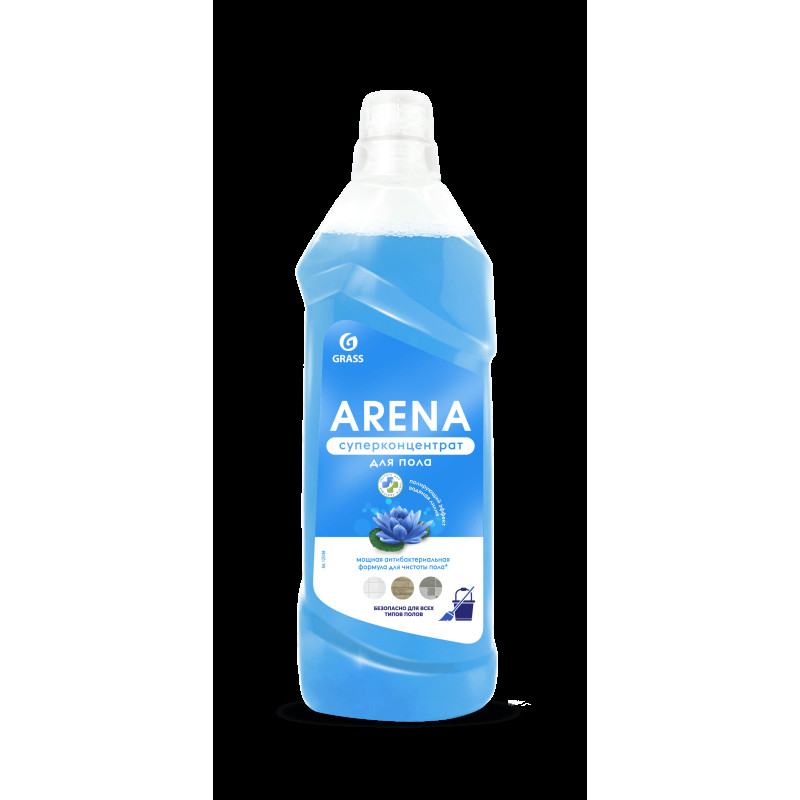 Grīdas mazgāšanas līdzeklis ar pulēšanas efektu ARENA ŪDENS LILIJA, 1L (12gb/kastē)