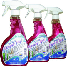 STROVELS Glass Cleaner Red līdzeklis stikla tīrīšanai, koncentrāts, Ph-11.4, 500ml, (12gab