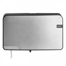 Turētājs tual. ruļļiem, QuartzLine Mini Duo Jumbo, sudrabs, 247x407x145 mm
