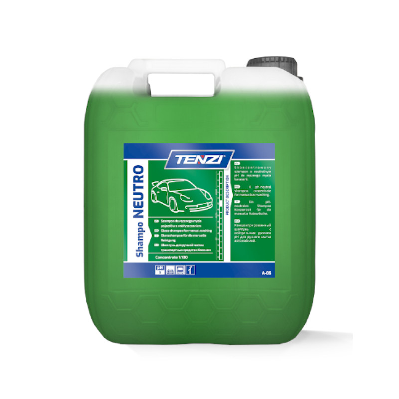 Koncentrēts līdzeklis auto mazgāšanai ar rokam TENZI Shampo Neutro 5L (1gb iep/12gbpall)