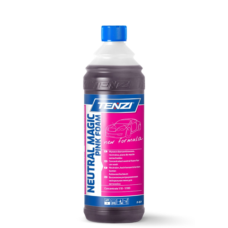 Neitrālas putas auto mazgāšanai TENZI Neutral Magic Foam Pink 1L (12gb/iep, 600gb/pll)