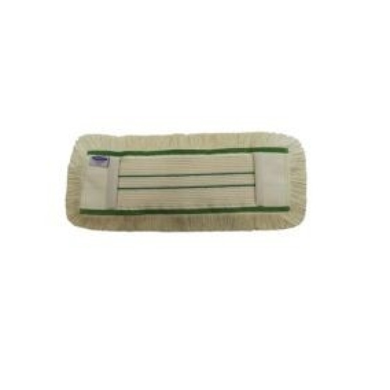 Mops ar kabatām, 60 cm, zaļš, 70% kokvilnas un 30% poliestera