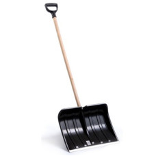 Sniega lāpsta ar koka kātu 41cm melna